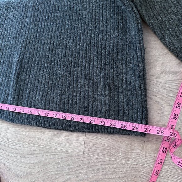 100% Wool Nordic Fair Isle Ski Sweater sz L - Charcoal - Picture 11 of 11